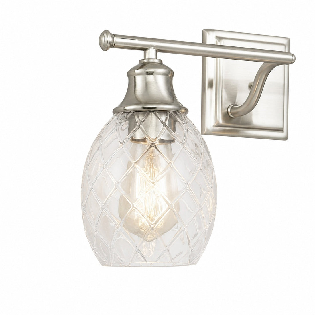 Nixora Modern Farmhouse Ribbed Design Wall Lamp - Decorative Lighting for Bathroom and Hallway