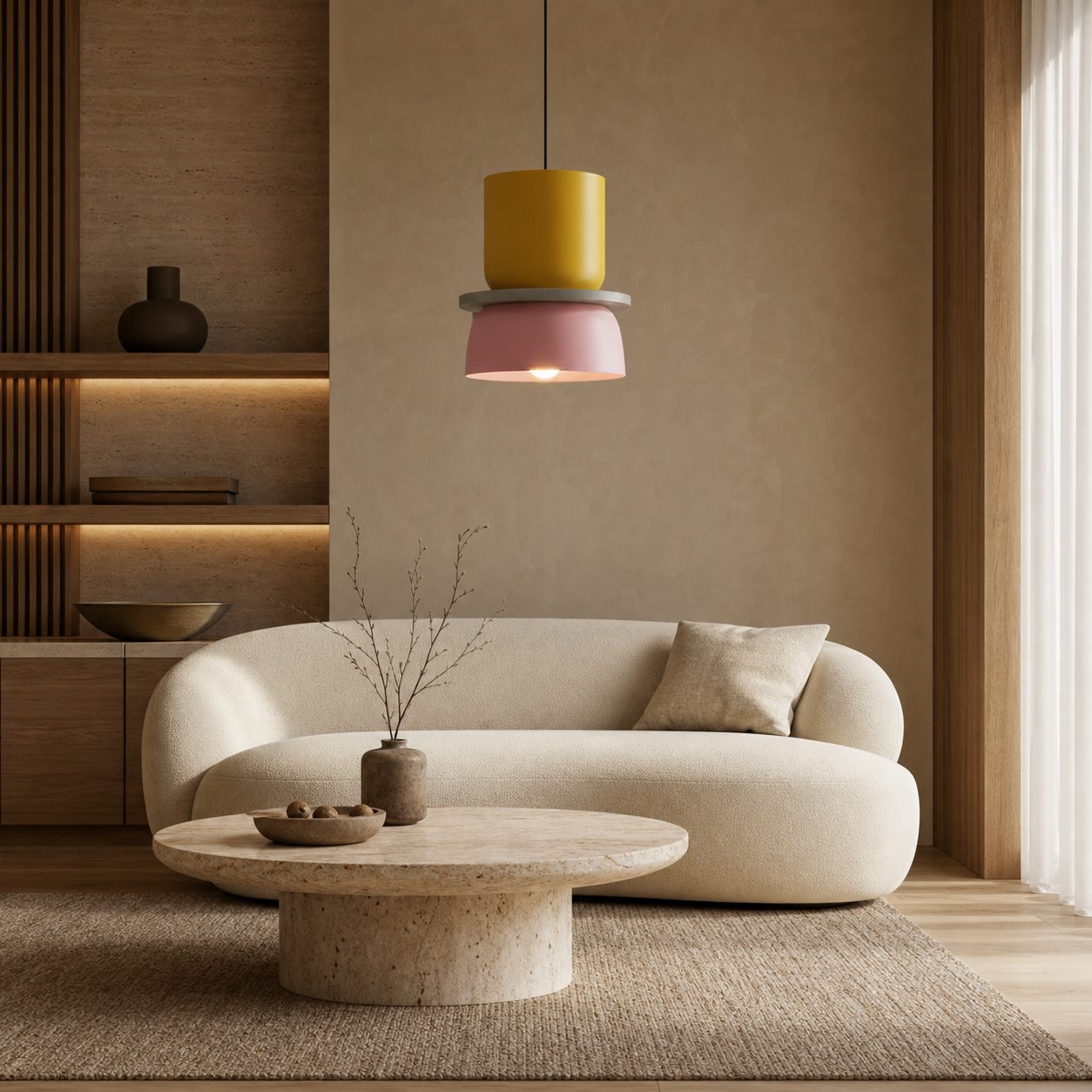 Acrybowlia Sculptural Acrylic Pendant Lamp with Colorful Layered Bowl Form for Island Lighting N35