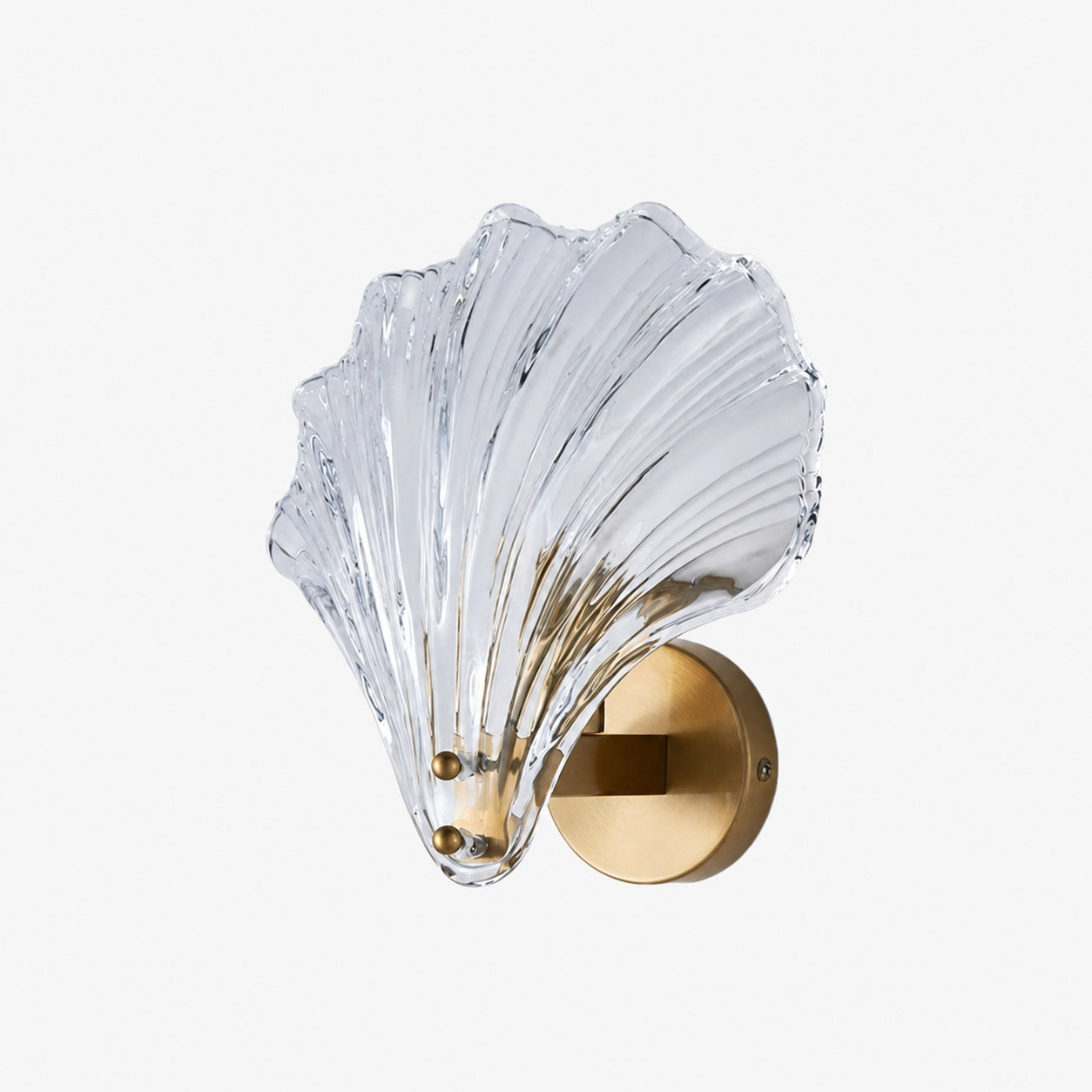 Shellora Stylish Shell Wall Light – Sculptural Glass and Metal Wall Lamp for Home N44