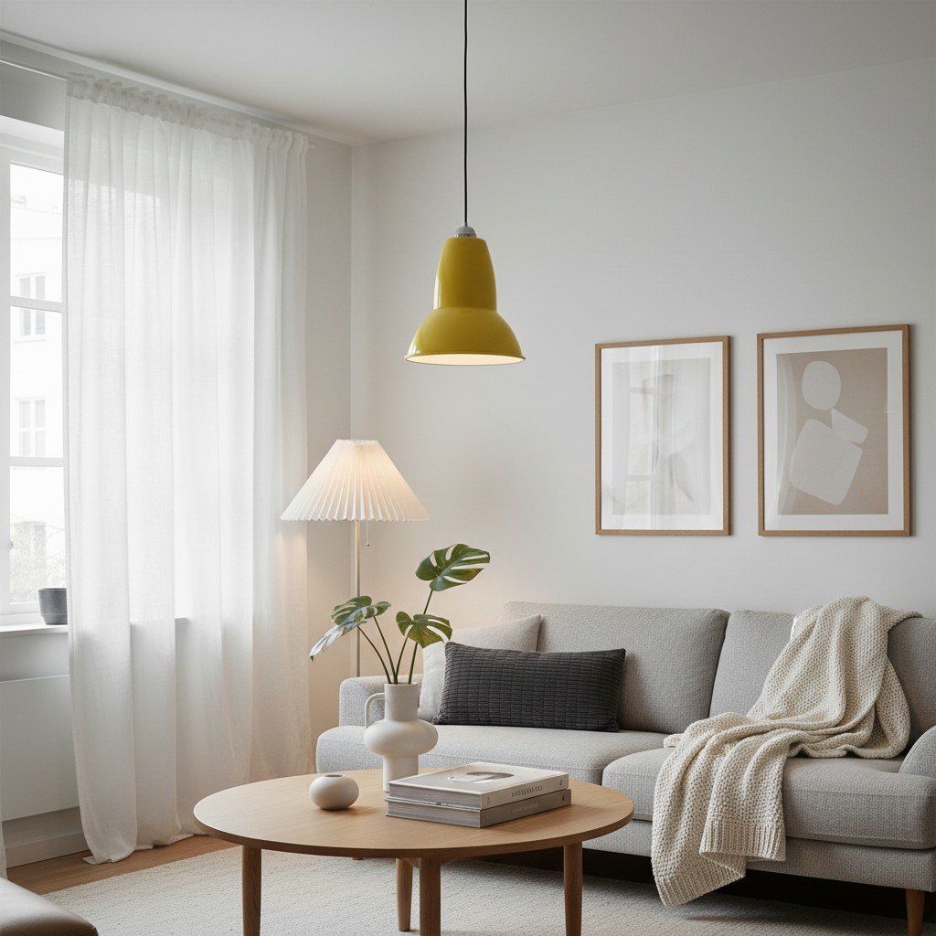 Original 1227 Minimalist Classic Pendant Light with Metal Shade for Dining Area