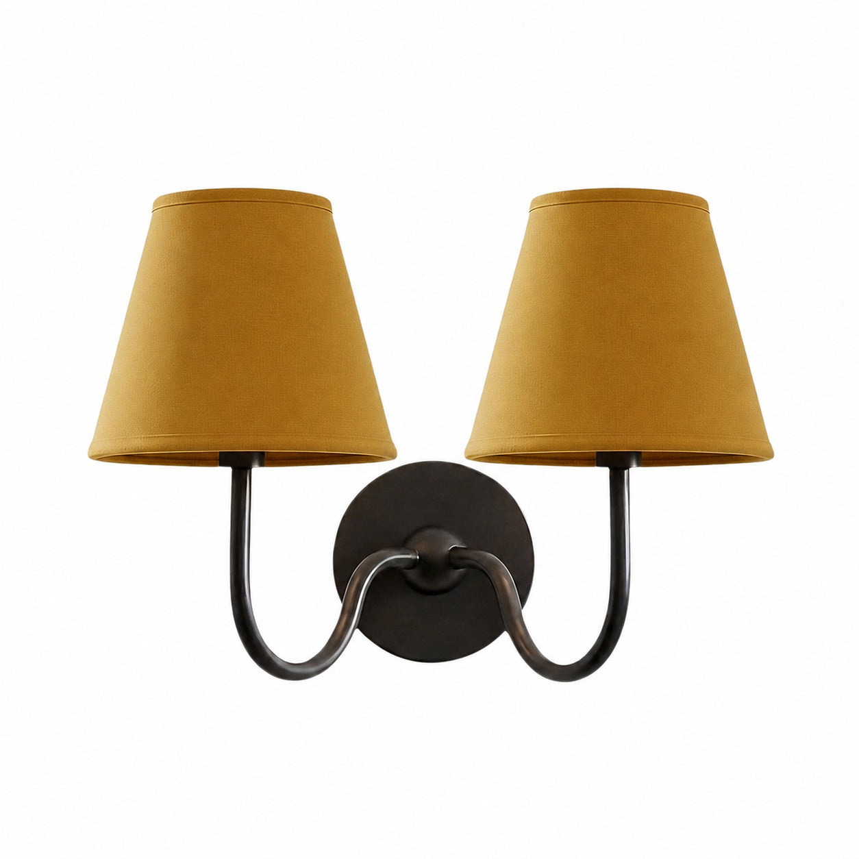 Luvora Vintage Pleated Shade Wall Lamp - Modern Brass Linen Wall Lighting
