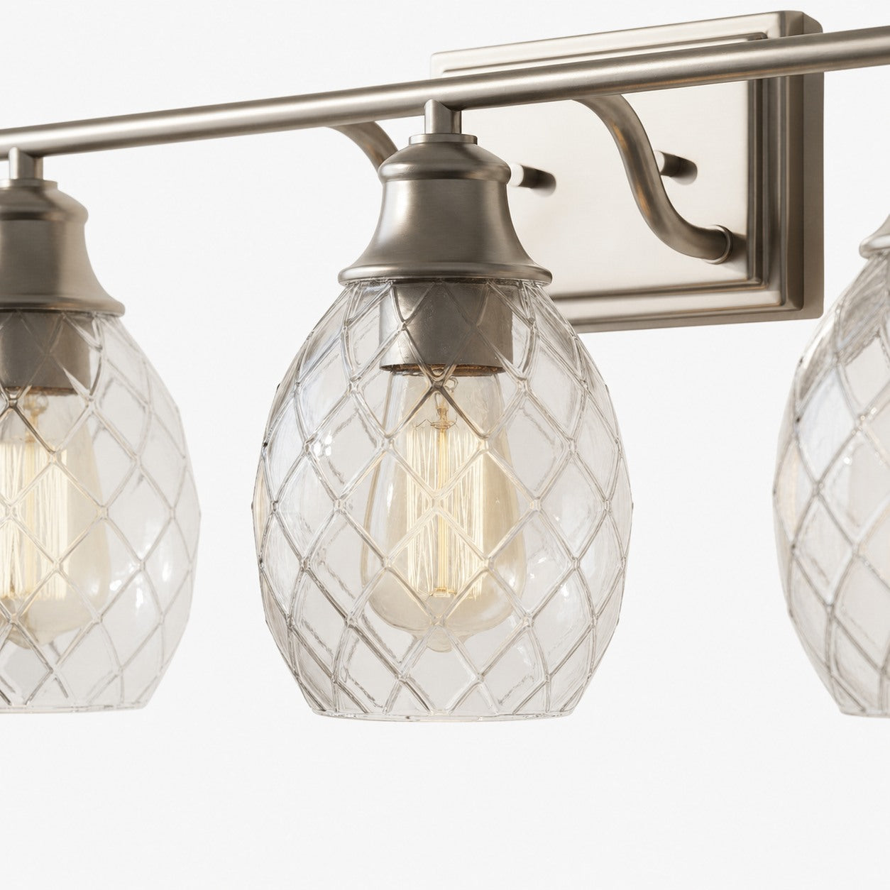 Nixora Modern Farmhouse Ribbed Design Wall Lamp - Decorative Lighting for Bathroom and Hallway