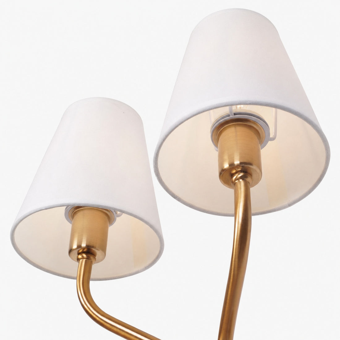 Hotel Inspired Gold Plated Dual Head Wall Lamp for Bedroom