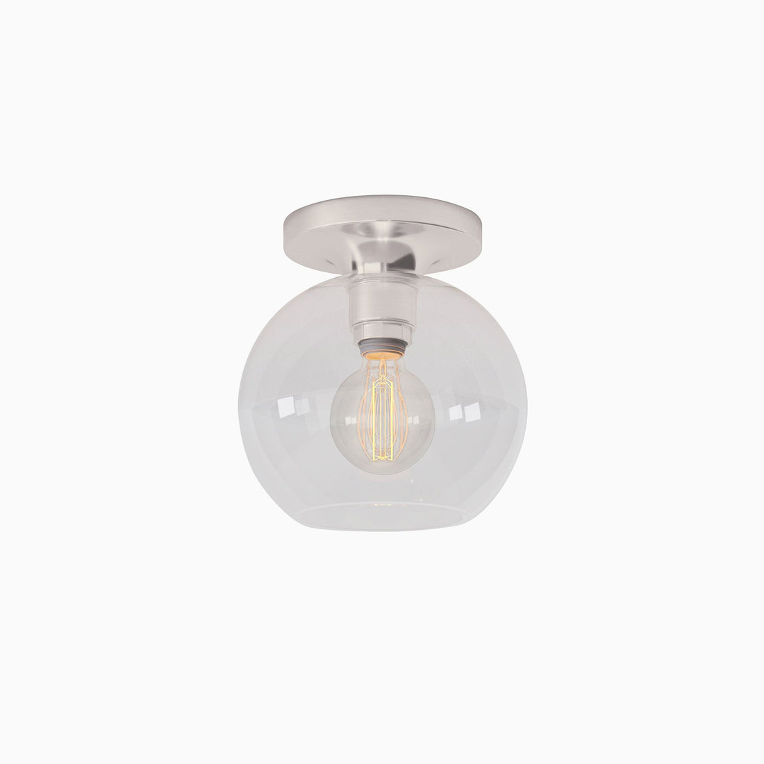 Selvion Modern Globe Pendant Light - Damp-Rated Bathroom Lighting - Luxe Glass Shade