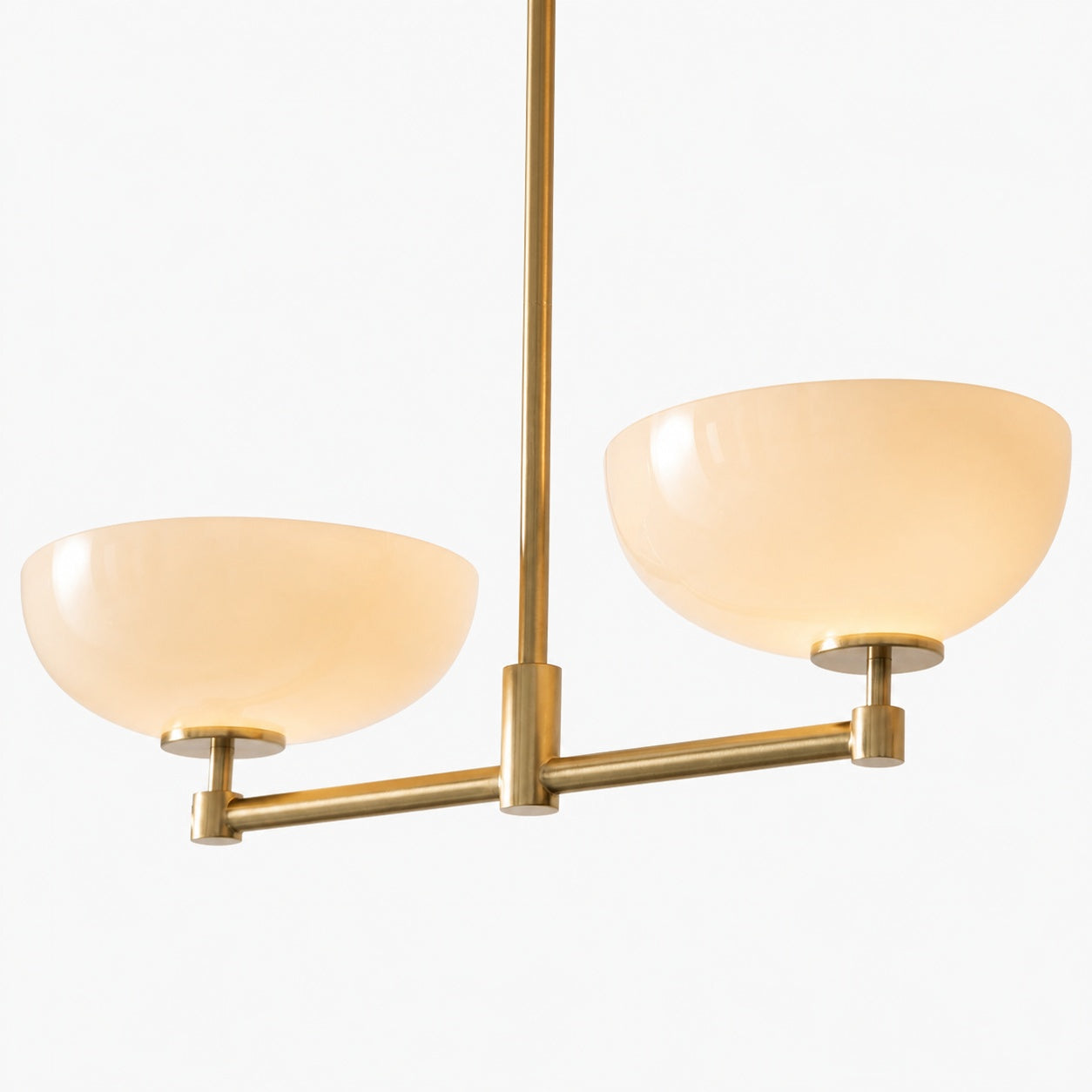 Vega Glass Mid-Century Modern Globe Chandelier with Glass Shades for Dining Room and Kitchen Island