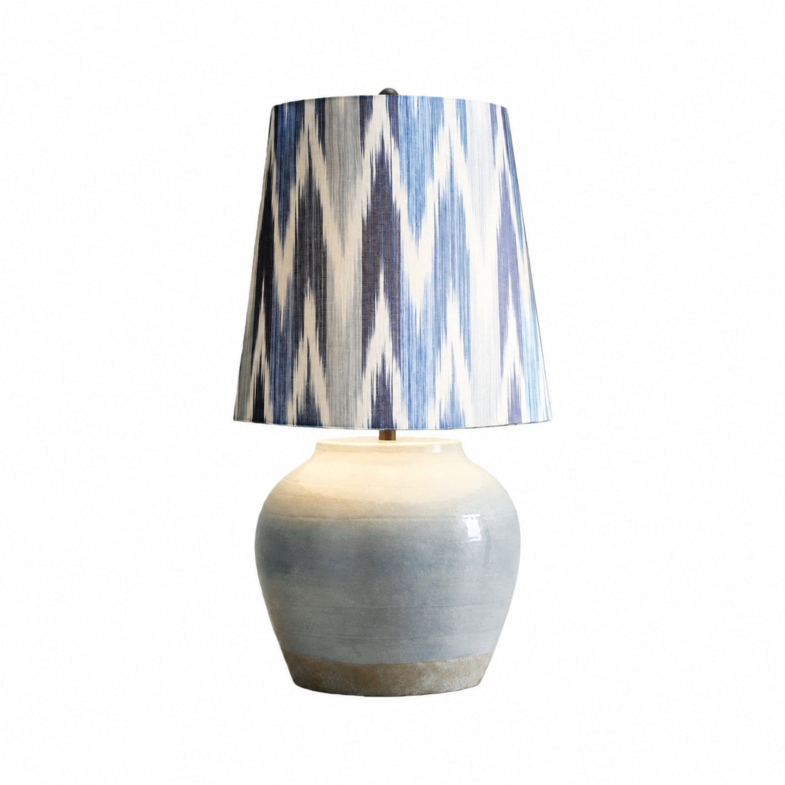 Ceruna Modern Ceramic Bedside Lamp with Linen Fabric Shade – Elegant Lighting for Bedroom and Living Room