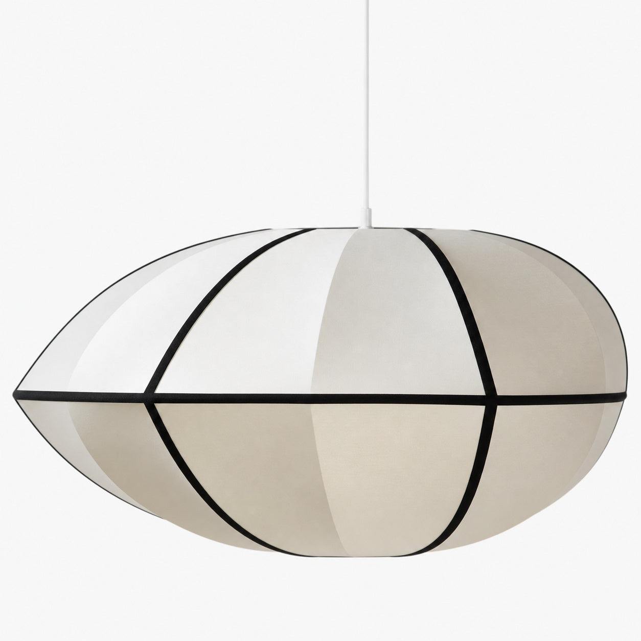 Orbina UFO Ribbon Pendant Light – Sculptural Disc Design Hanging Lamp for Living Room N61