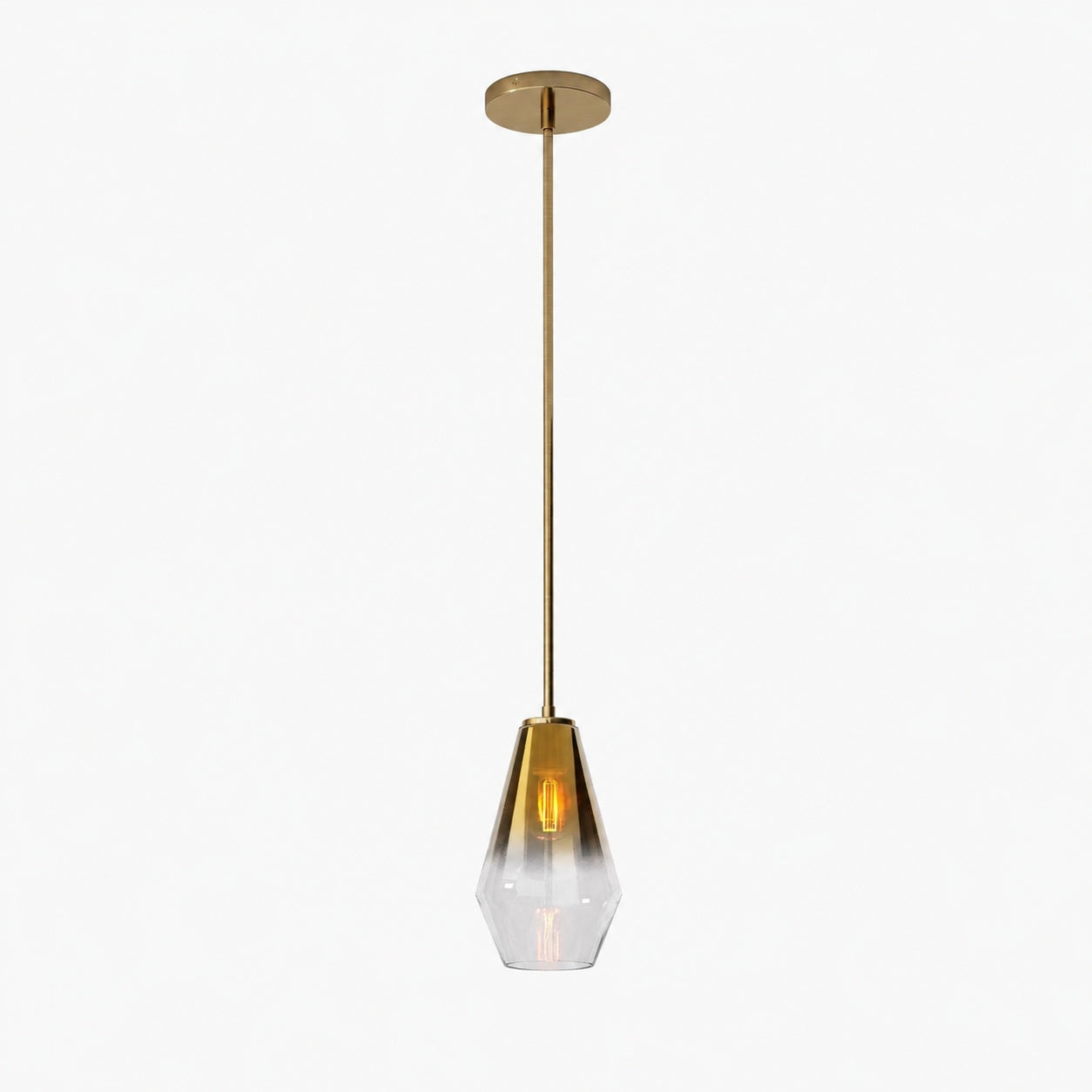 Merin Transparent Glass Sculpture Geometric Chandelier