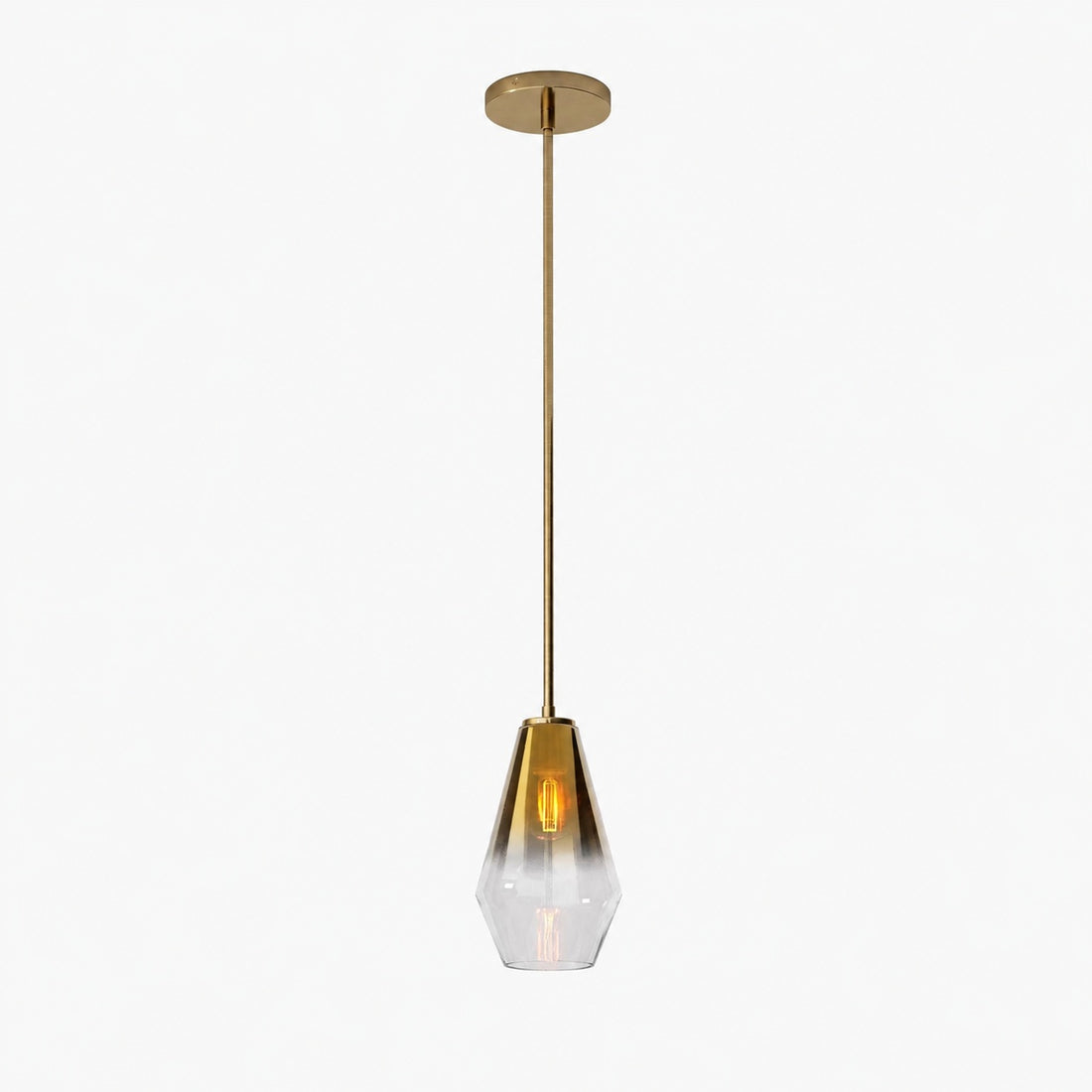 Merin Transparent Glass Sculpture Geometric Chandelier