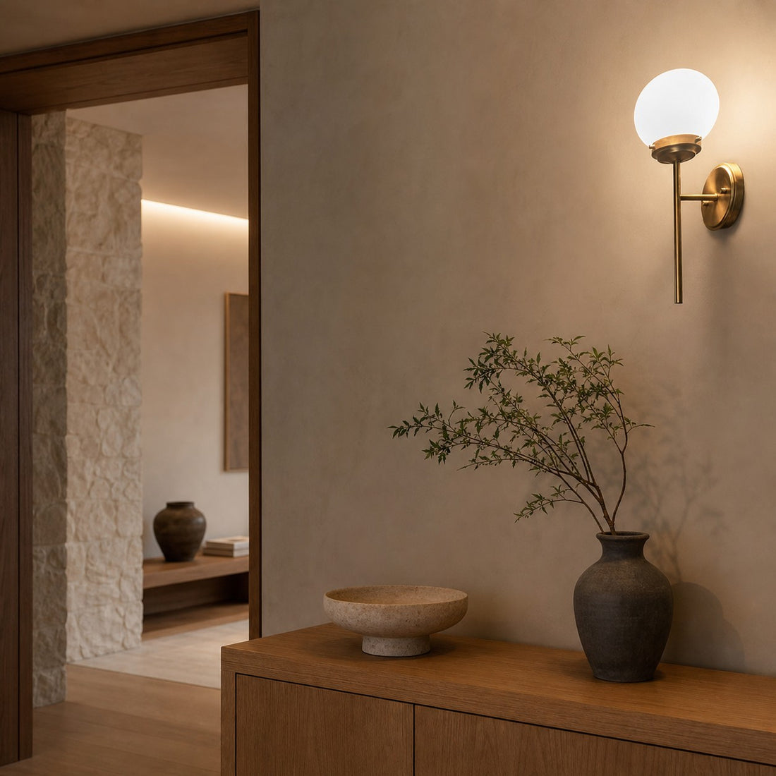Ayva Glass Wall Lamp