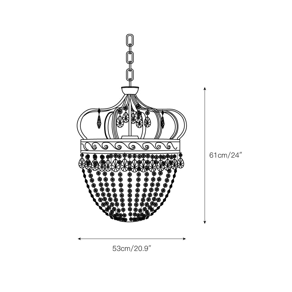 Abella Tear Drop Chandelier