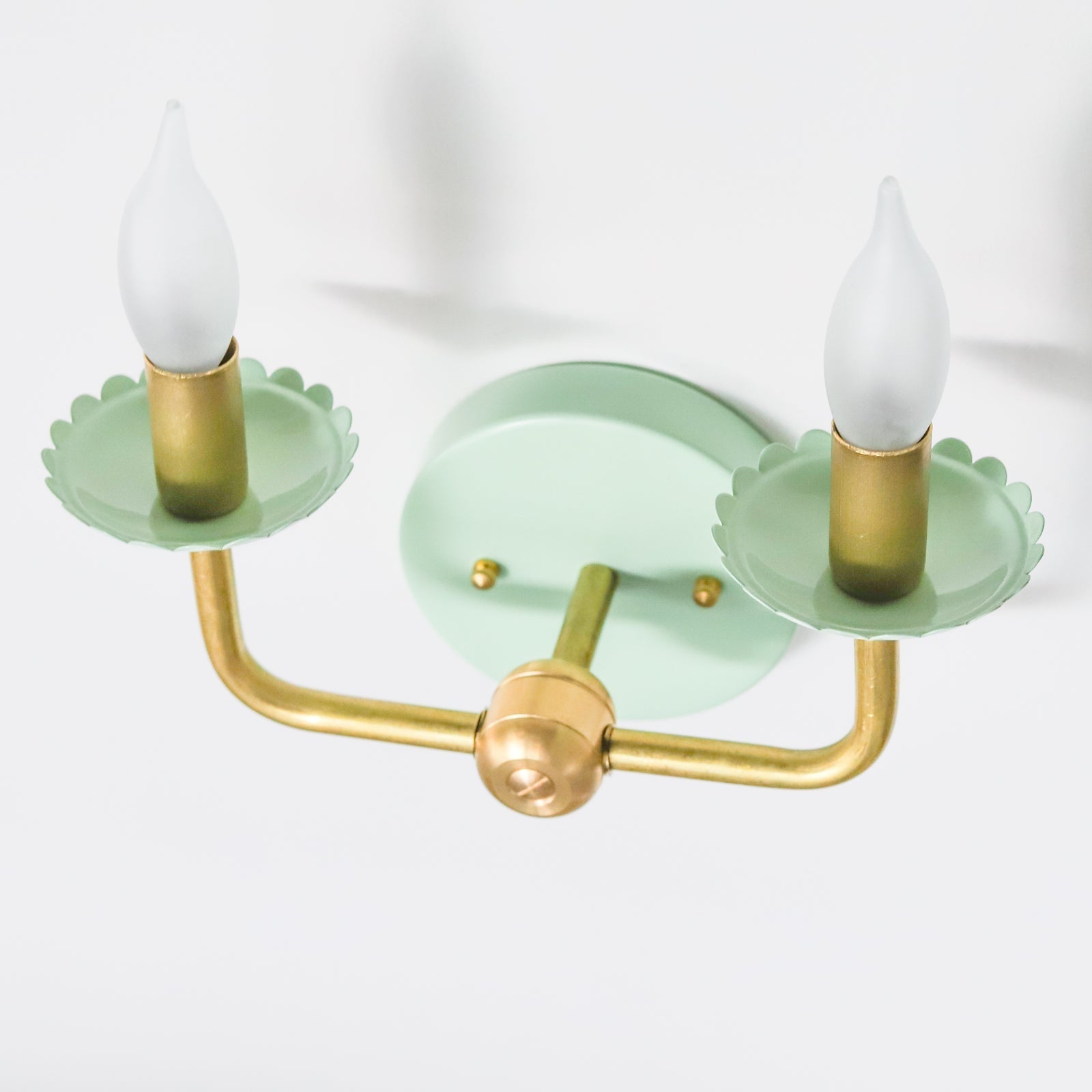 Retro Two Light Wall Sconce - Scalloped Design for Elegant Interiors