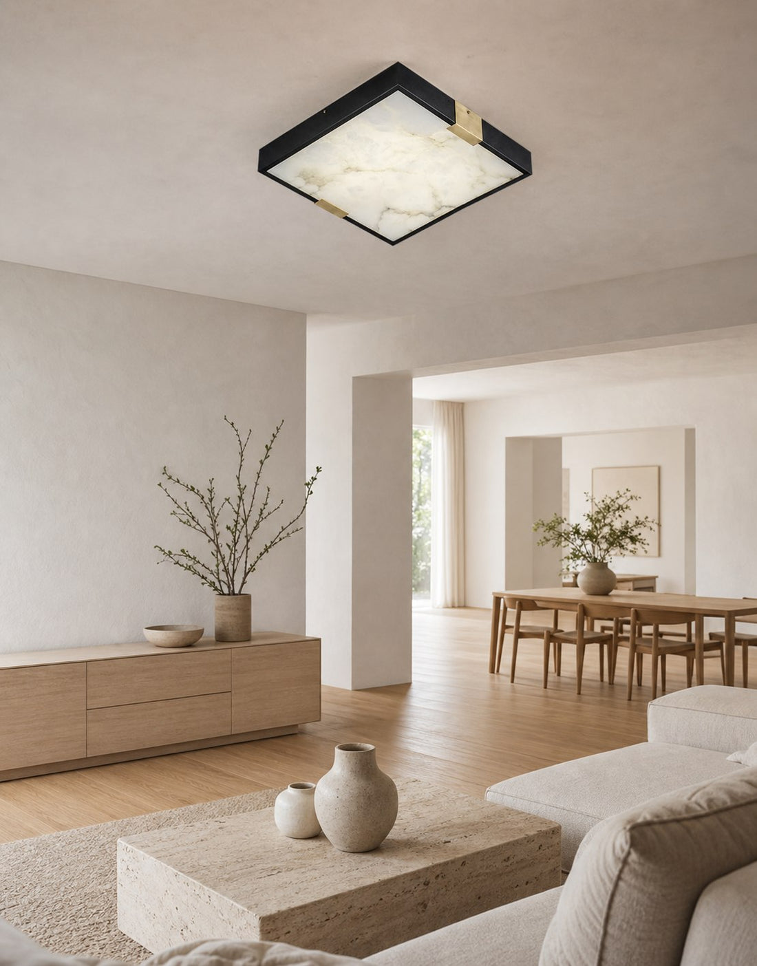 Lucien Alabaster Ceiling Light