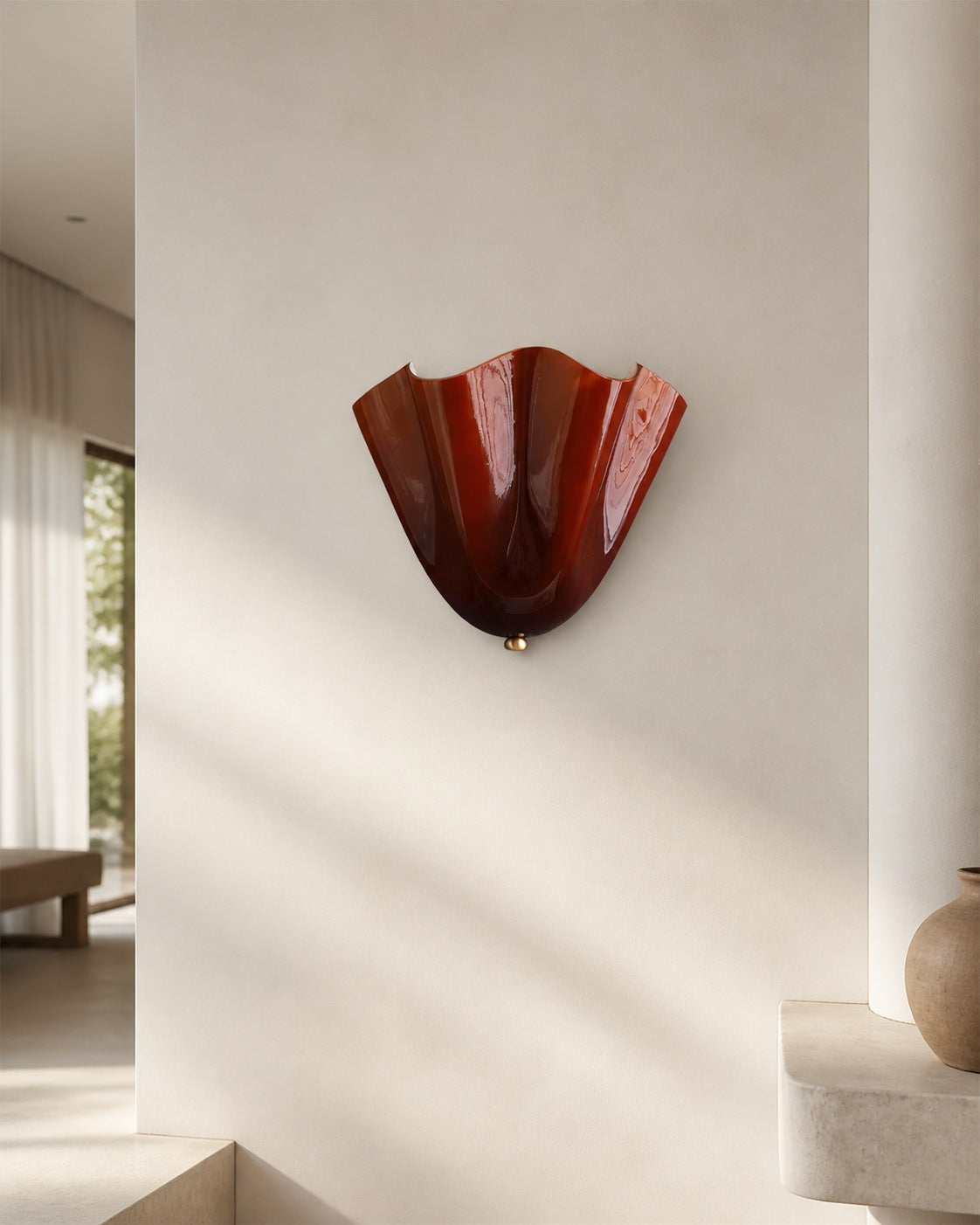 Bellina Modern Wall Light - Artisanal Glass Vera Lamp for Interior Decor