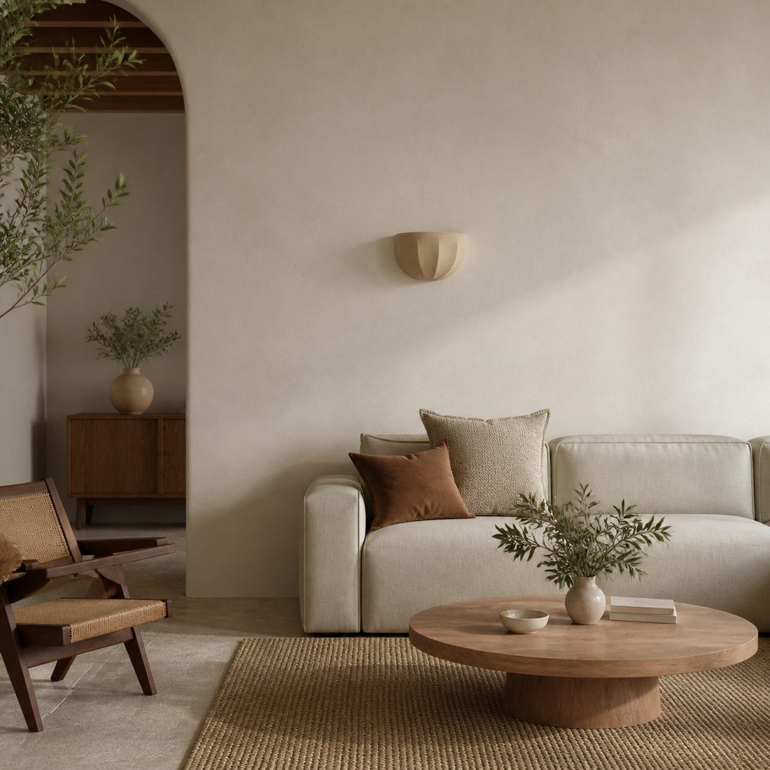 Loomis Wall Light with Art‑Deco Linen Shade Modern Wall Sconce for Living Room and Hallway