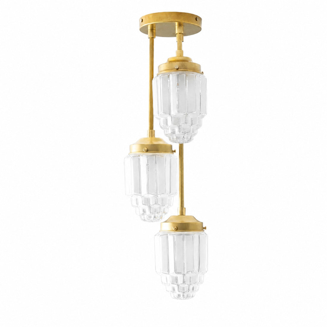 Tierlux Glass Pendant Light - Art Deco Globe Design