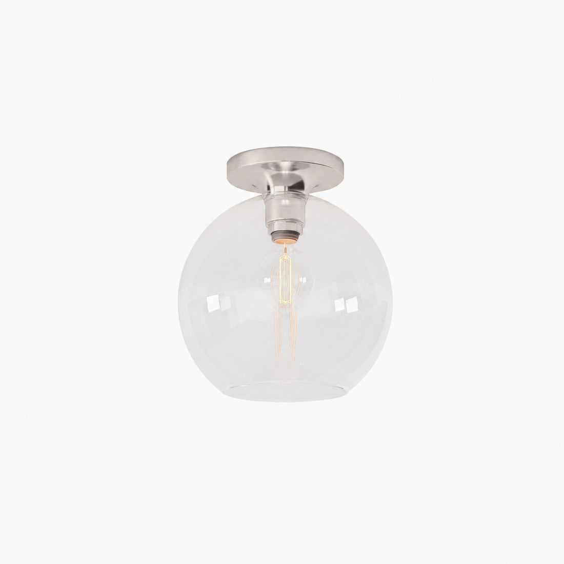 Selvion Modern Globe Pendant Light - Damp-Rated Bathroom Lighting - Luxe Glass Shade