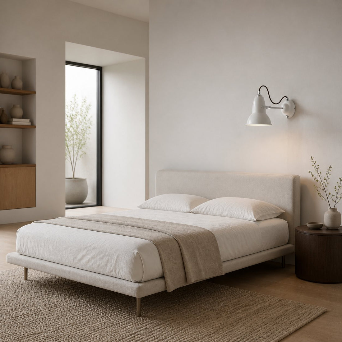Modryx Industrial Metal Wall Light - Retro-Inspired Adjustable Arm Wall Lamp For Bedside & Reading
