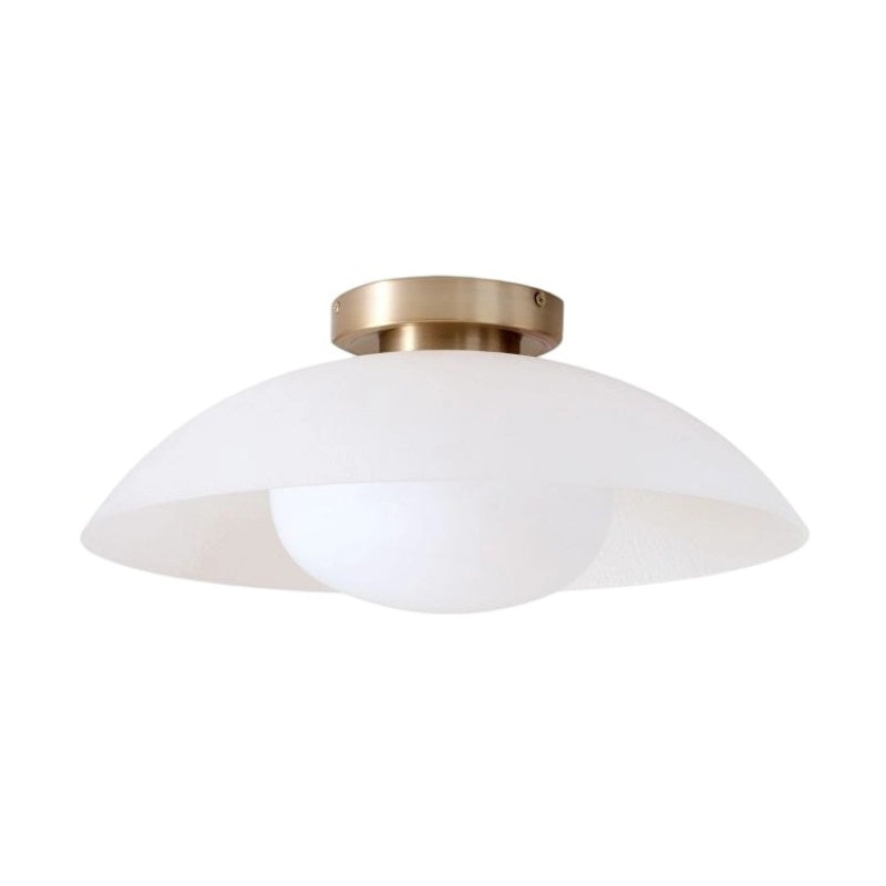 Elorina Flush Mount Glass/Metal Ceiling Light - A Stylish Fixture for Modern Spaces