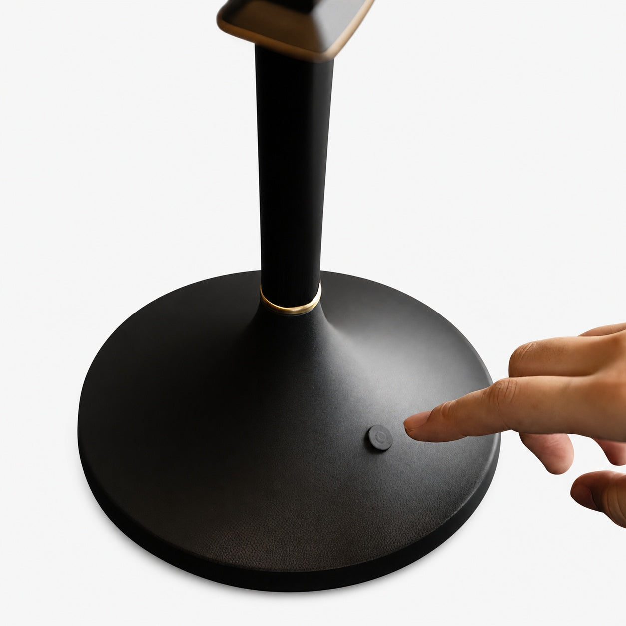 Devon Black Table Lamp (Built-in Battery)