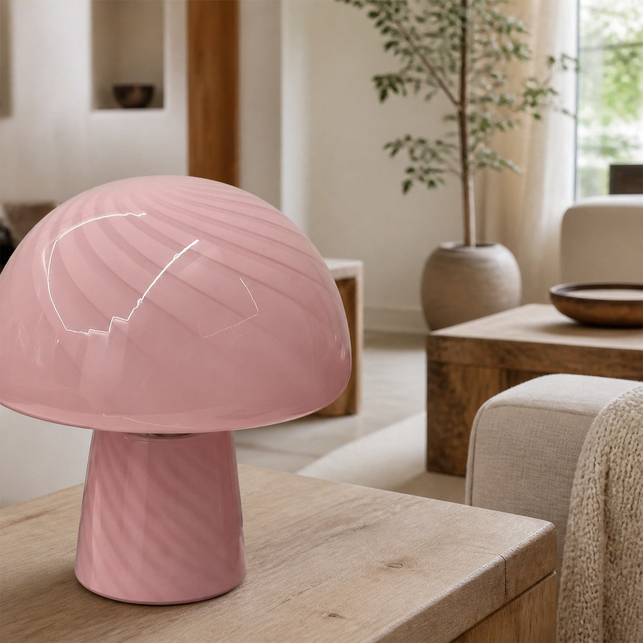 Striglow Mushroom Table Lamp – Artistic Visual Texture for Home and Office