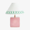 Aeva Ceramic Table Lamp - Modern Grace Design with Playful Polish