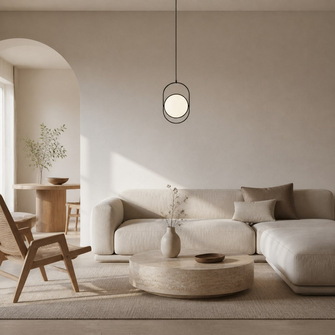 Kuvia Elegant Pendant Lamp – Refined Glass Pendant Light for Kitchen and Lounge Areas N67