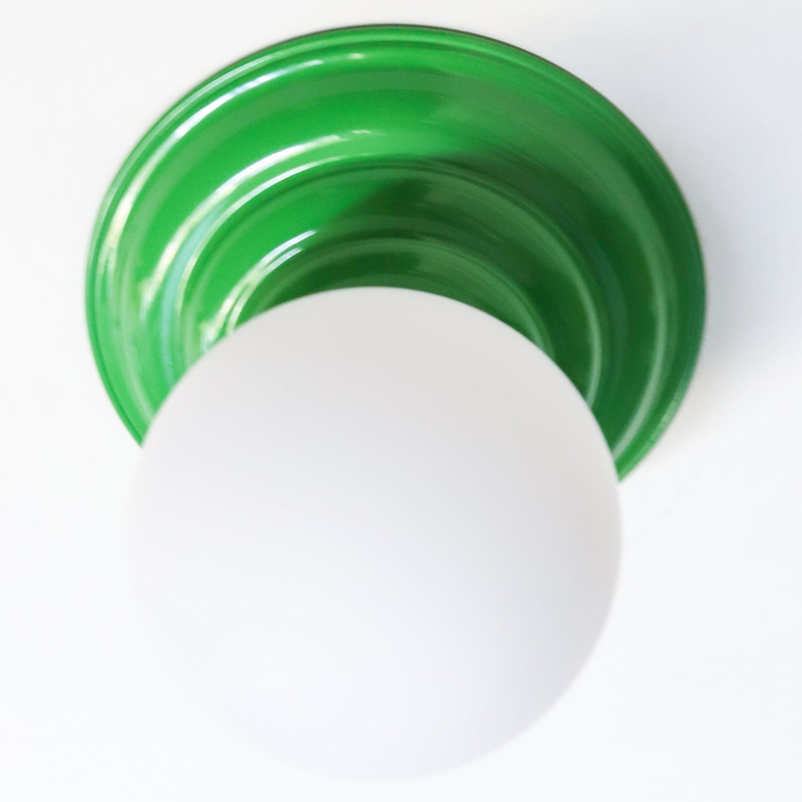 Retro Flushmount Ceiling Light or Wall Sconce - Minimalist Glass Globe