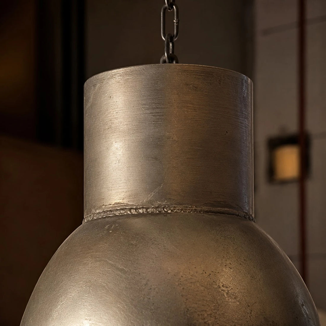 Vintage rust finish industrial pendant light