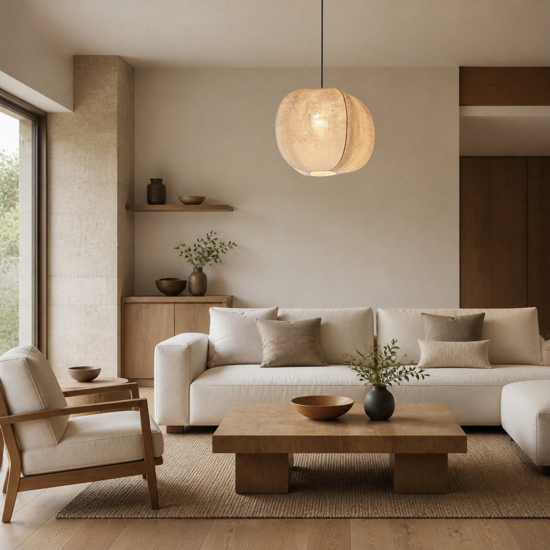 Diora Sculptural Design Pendant Light – Metal Modern Style for Living Room