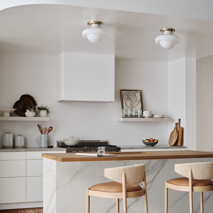 Hanton Modern Flush Mount Ceiling Light - Metal Minimalist Fixture for Home