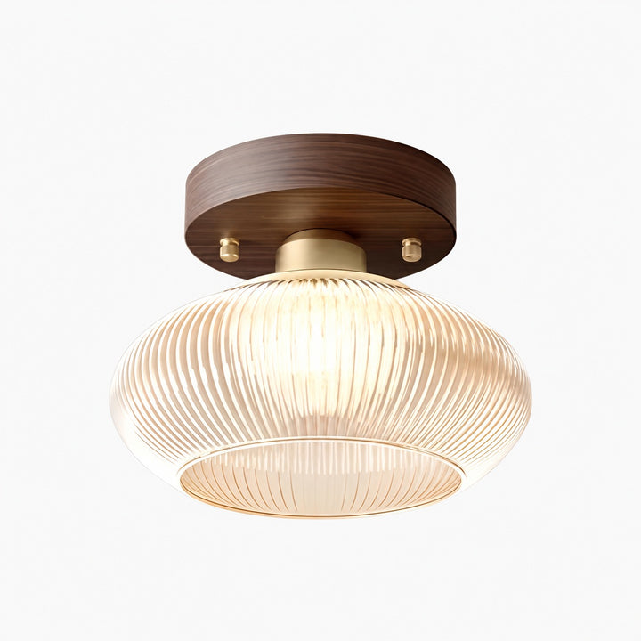 Soliro Modern Dome Glass Ceiling Light with Sleek Minimalist Form for Kitchens and Living Areas