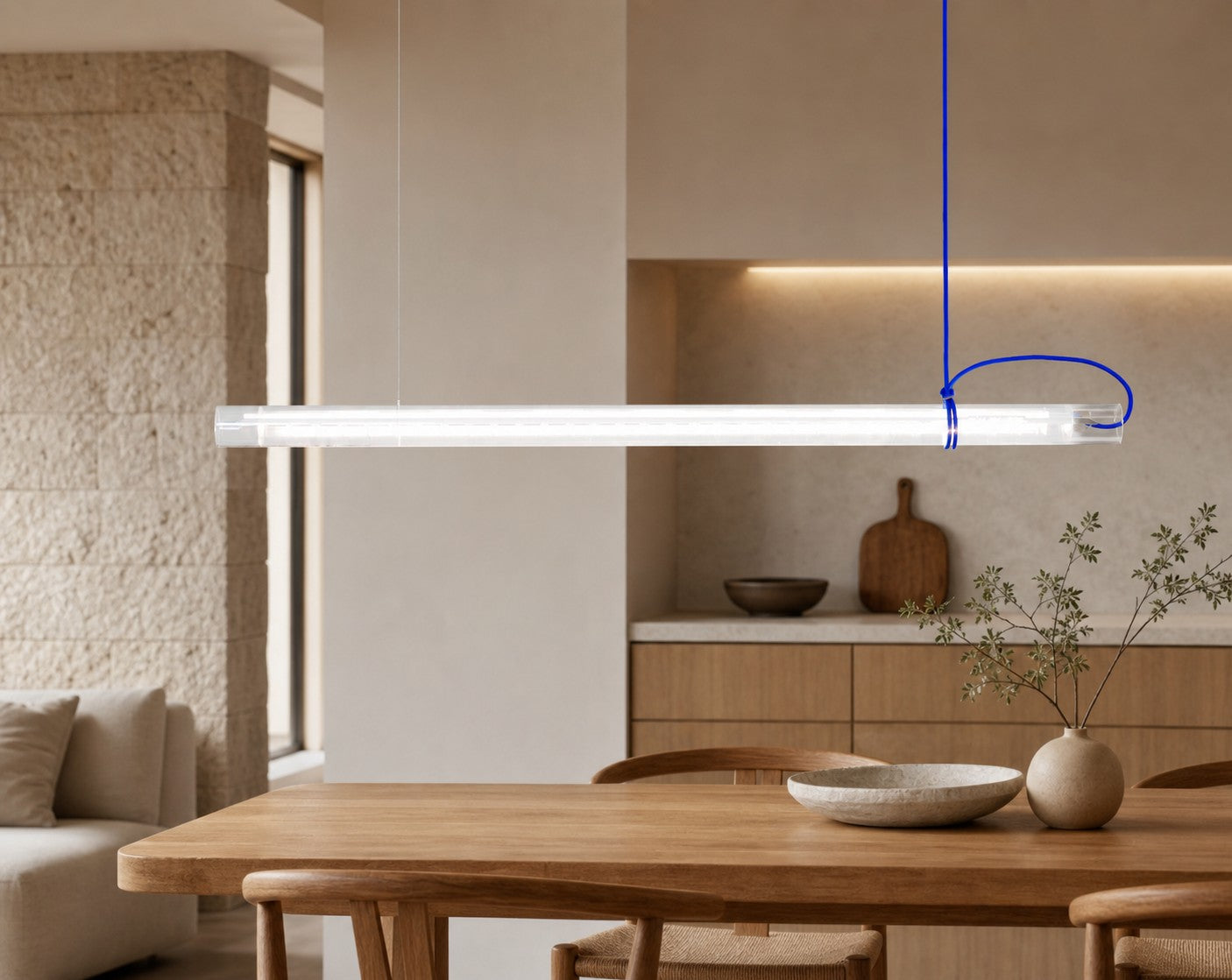 Tubular Linear LED Pendant Lamp