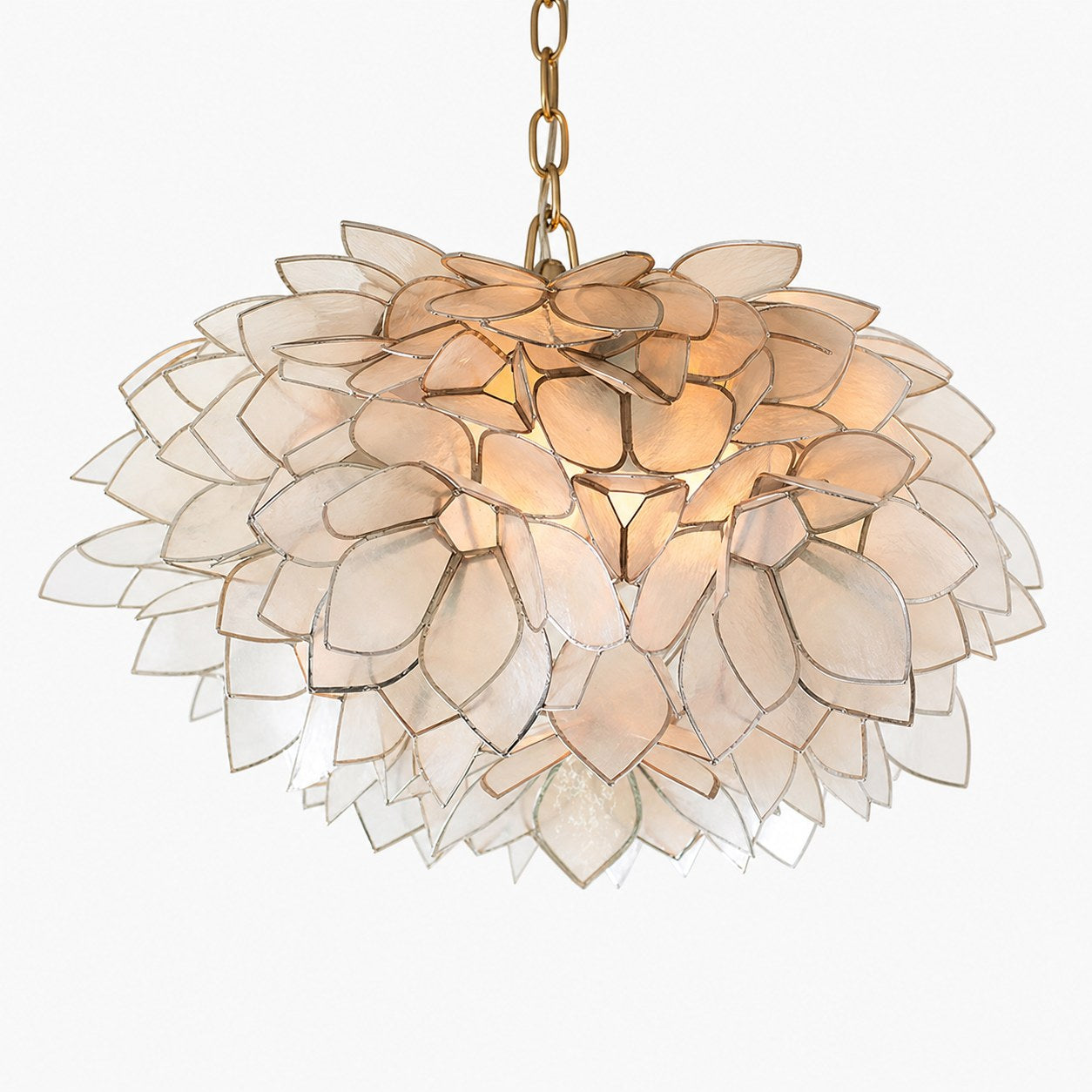 Florina Petal Flush Mount Light – Decorative Shell Petal Ceiling Fixture