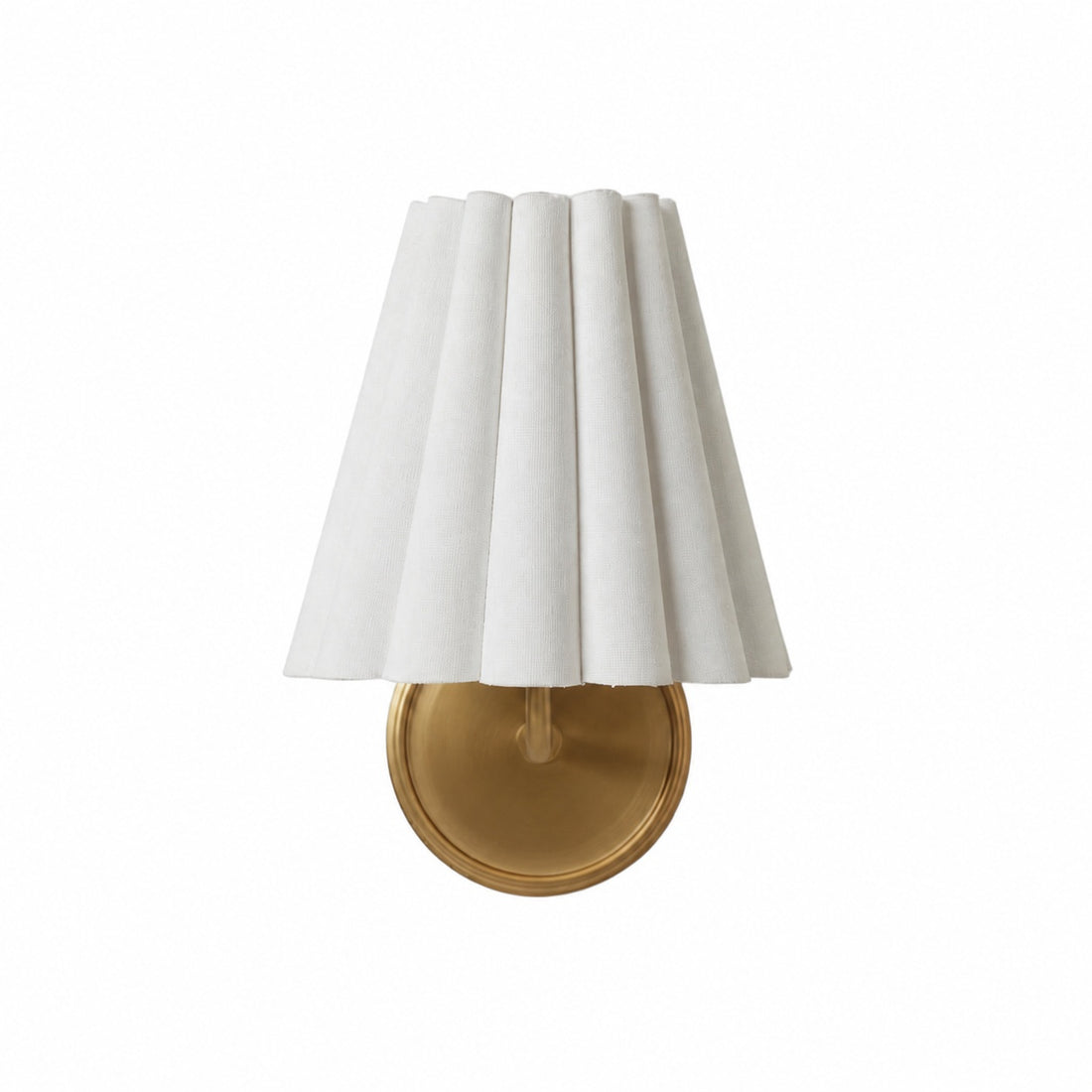Ruffmeto Fabric Wall Sconce – Featuring Pleated Detailing on a Sculptural Metal Frame for Study or Hallway