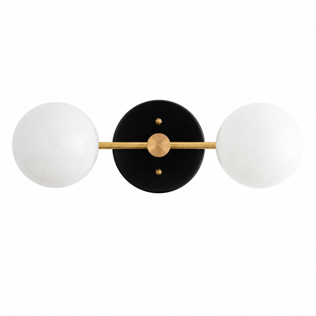 Glorica Glass Vanity Light - Modern Brass Wall Sconce for Bathroom Style