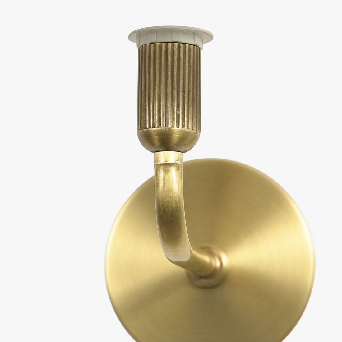 Gilda Fabric Drum Shade Wall Sconce - Modern Brass Accent Light for Bedroom and Hallway
