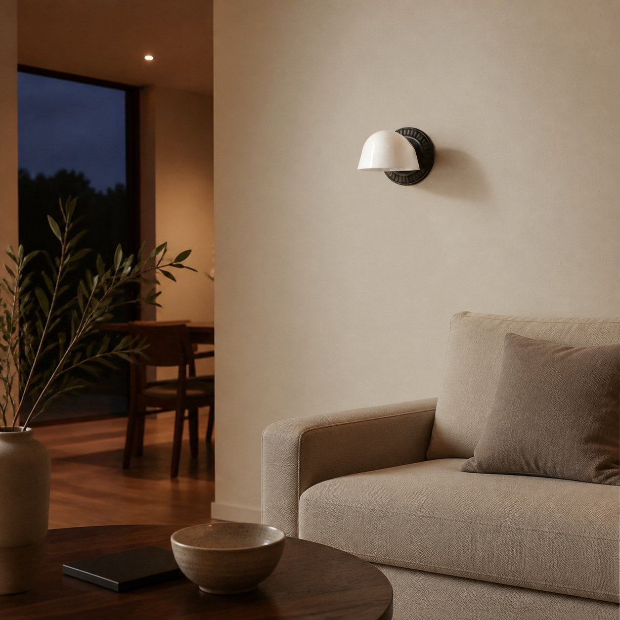 Fiesta Fluted Wall Sconce – Art Deco Inspired Design with Soft Ambient Lighting for Bathroom or Bedroom