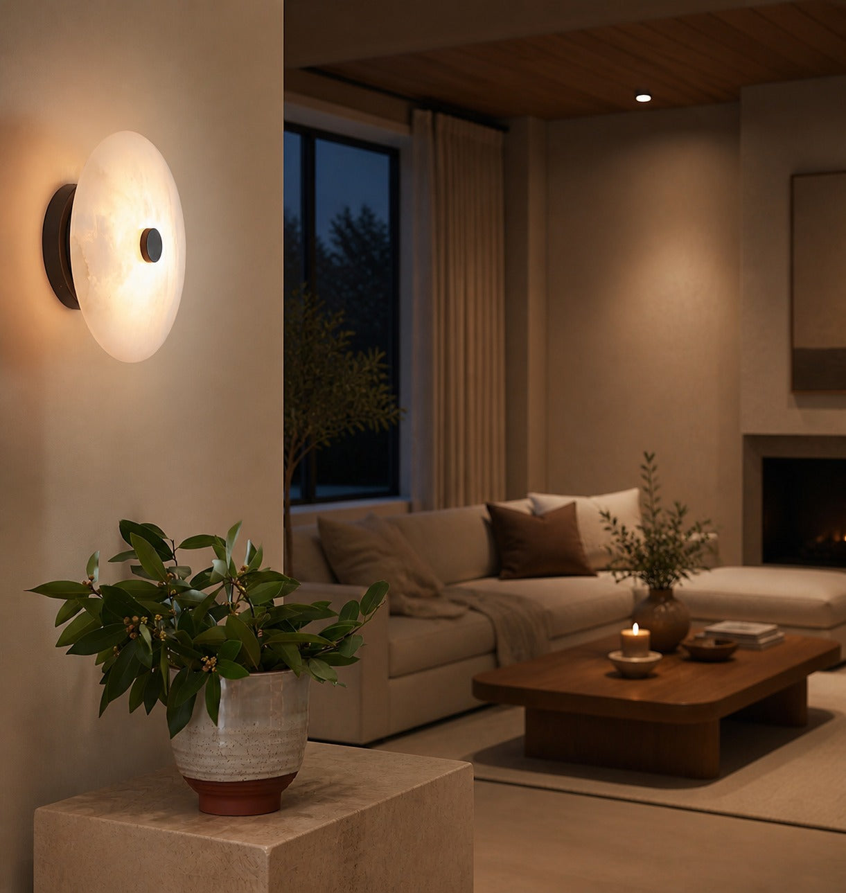 Ankeny Alabaster Ceiling Lamp