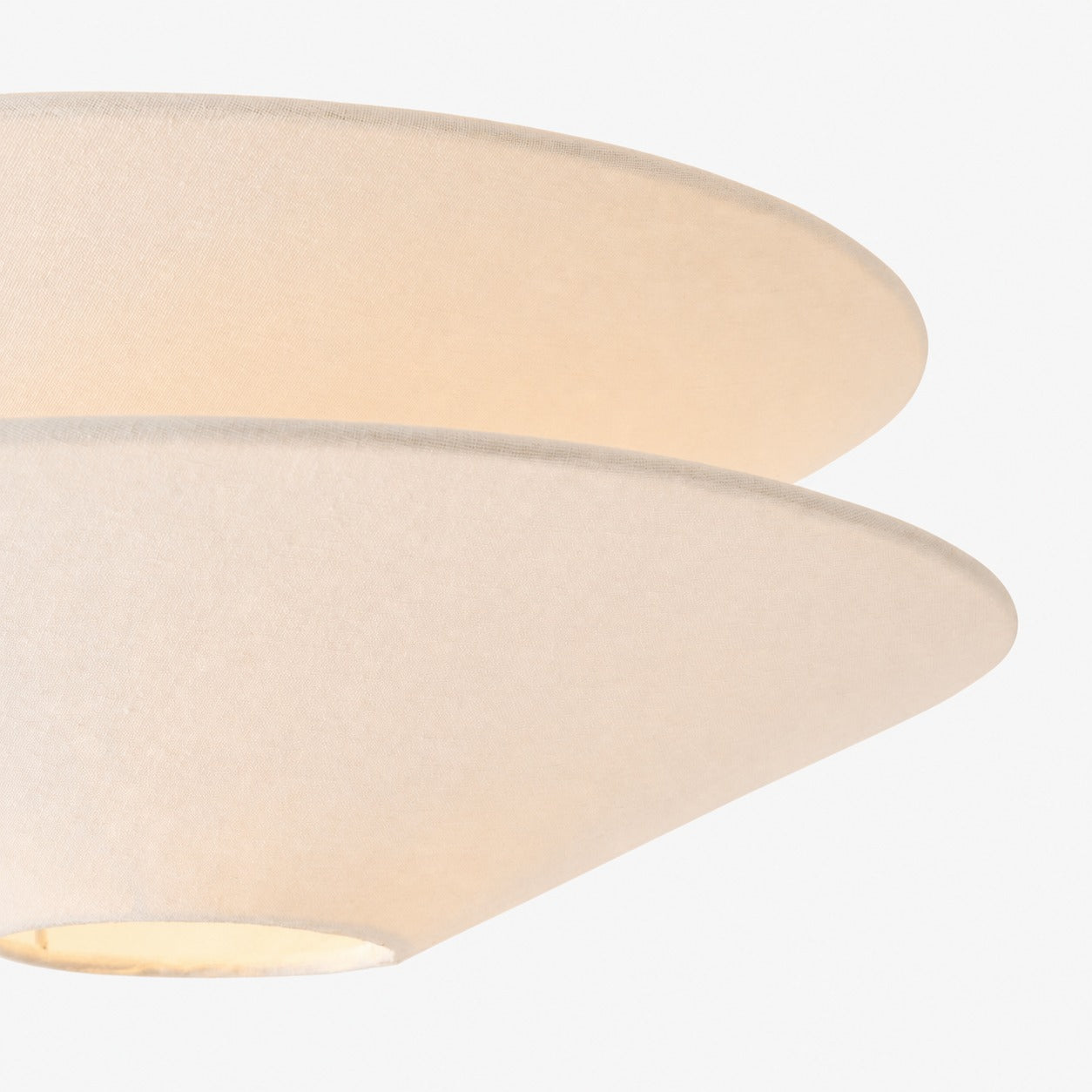 Solivara Flushmount Recessed Milky White Glass Simple Ceiling Lamp
