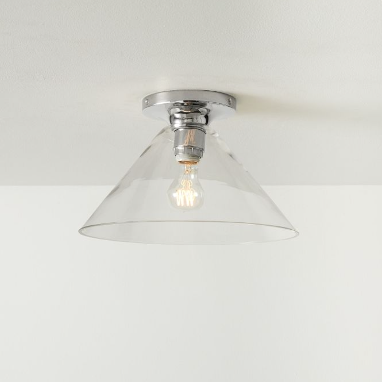 Conica Cone Flush Mount – Glass Ceiling Light for Modern Spaces