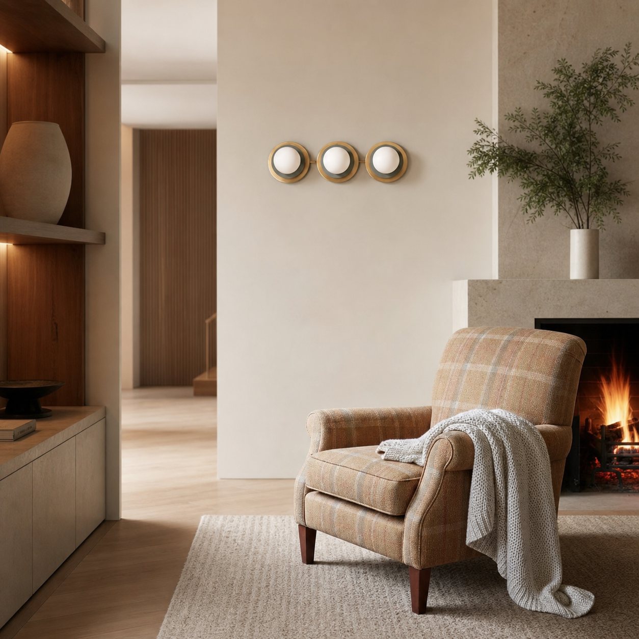 Artivo Layered Modern Brass Ceiling Light - Stylish Home Decor