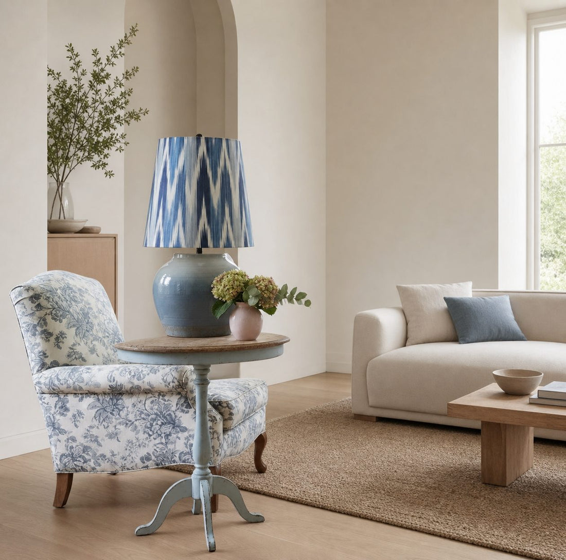 Ceruna Modern Ceramic Bedside Lamp with Linen Fabric Shade – Elegant Lighting for Bedroom and Living Room