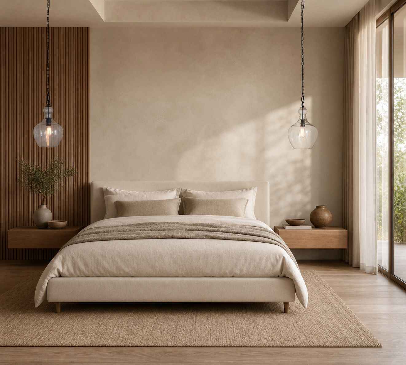 Lawson Glass Pendant Light - Recycled & Milk Glass with Bronze Accent