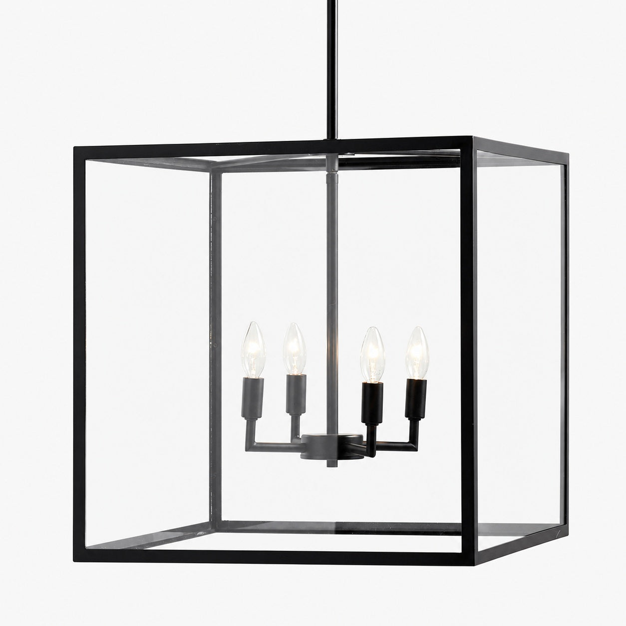 Ferrix Modern Outdoor Lantern Iron Pendant Lamp - Industial Glass Lighting Design