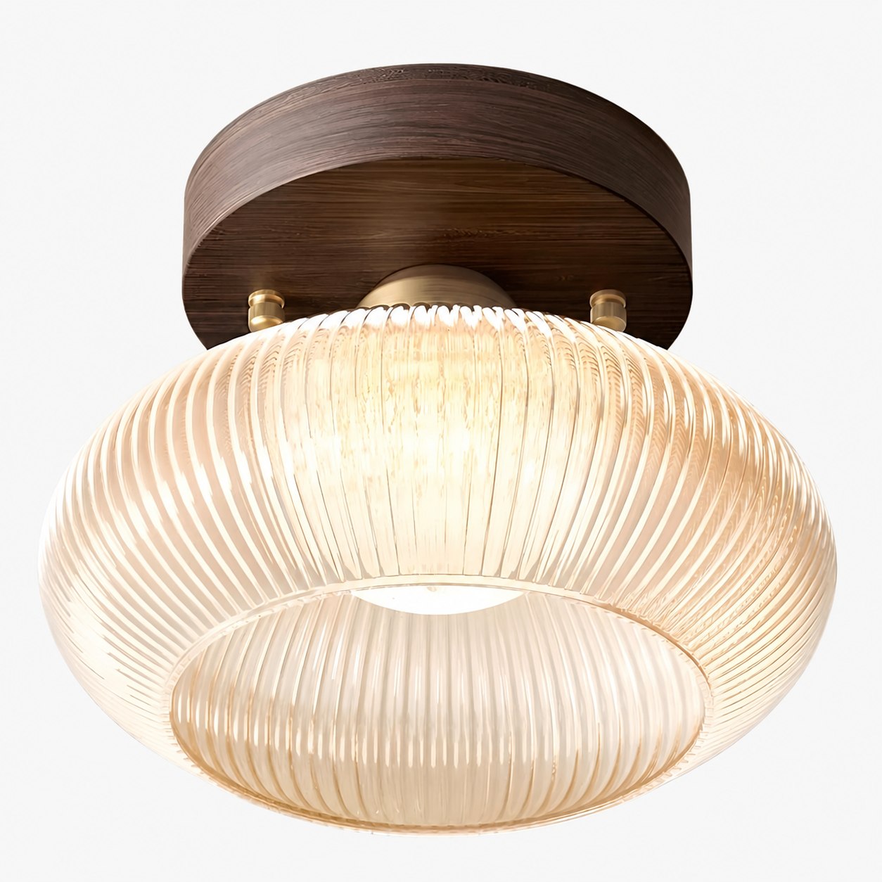 Soliro Modern Dome Glass Ceiling Light with Sleek Minimalist Form for Kitchens and Living Areas