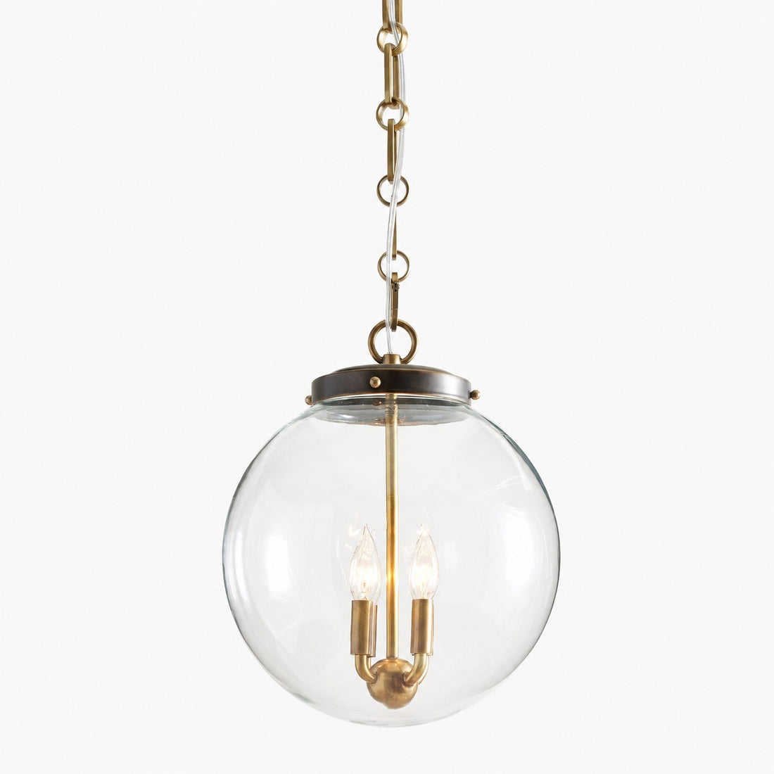 Sterling Minimalist Glass Pendant Collection - Vintage Brass Lighting Design