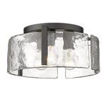 Load image into Gallery viewer, Modern Drum Water Ripple Ceiling Light - Glass Flush Mount Light
