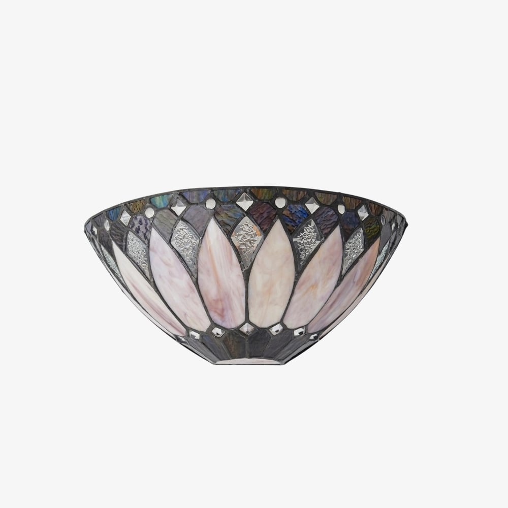 TF Brooklyn Elegant Wall Light - Art Deco Glass Wall Sconce for Living Room or Hallway