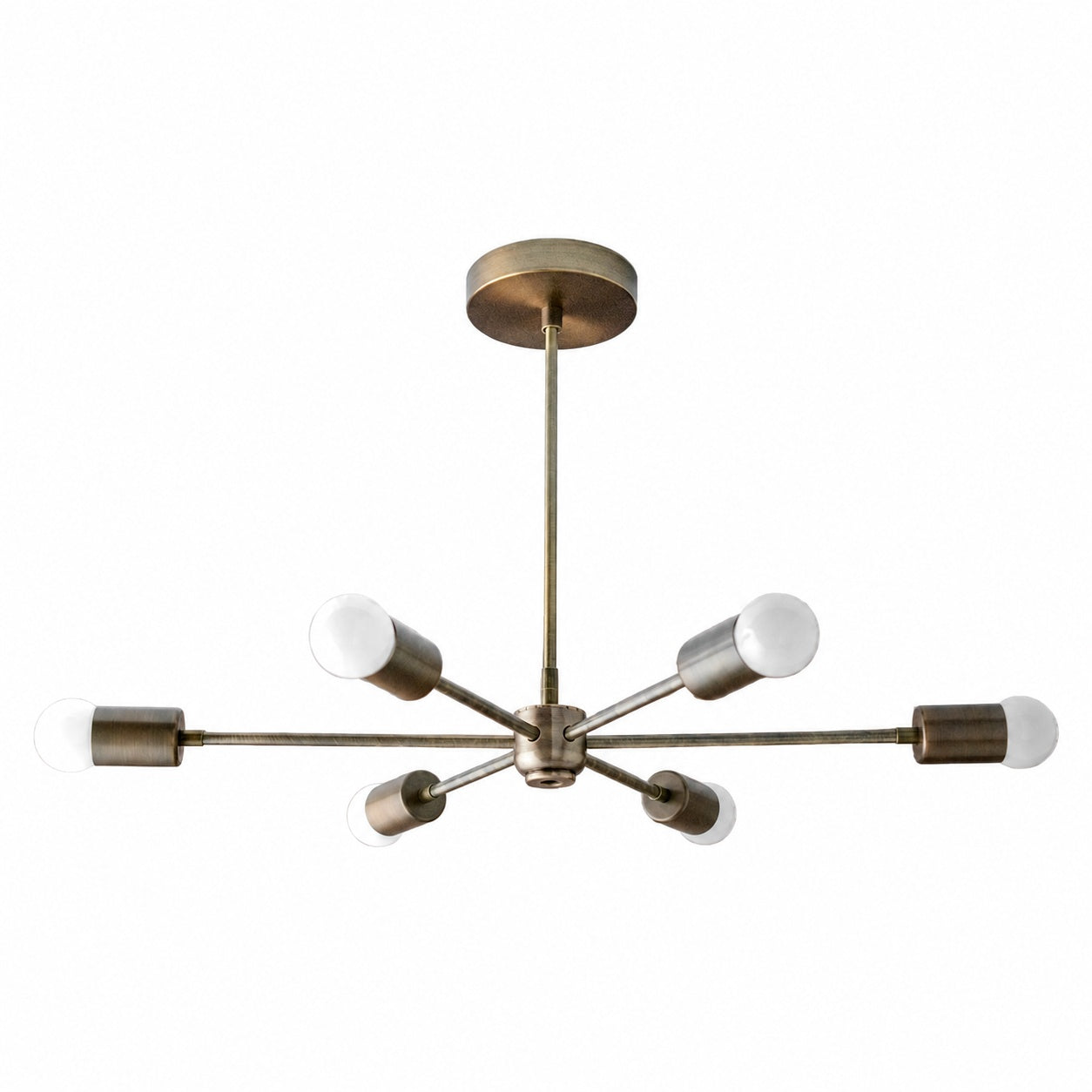 Mobilux Line Mid Century Modern Chandelier - 6 Heads Hanging Ceiling Light